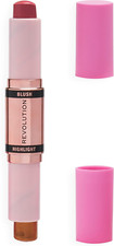 Revolution Beauty London, Blush and Highlight Stick, Flushing Pink, Face Blusher