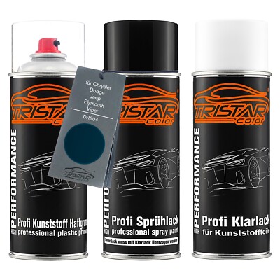 Lack Spraydosen Set Kunststoff für Chrysler Dodge Jeep DR804 Patriot Blue Perl