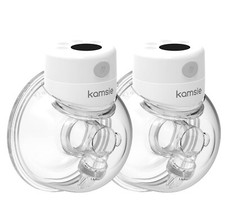 Kamsie Wearable Double Electric Breast Pump-S12 9 Levels, 2 modes,LCD Display