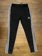 Adidas Black and White Joggers-tracksuits - Pants - Youth Size Small