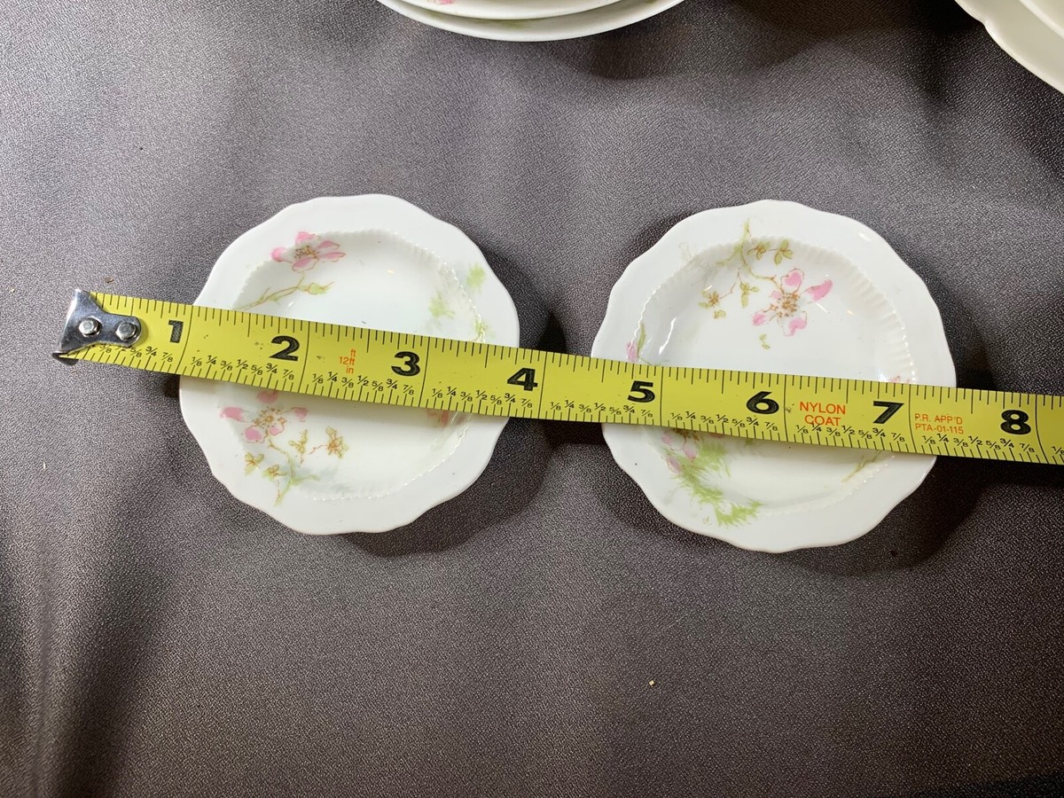 28 piece Set Theodore Haviland Limoges China-Pink Floral & gold