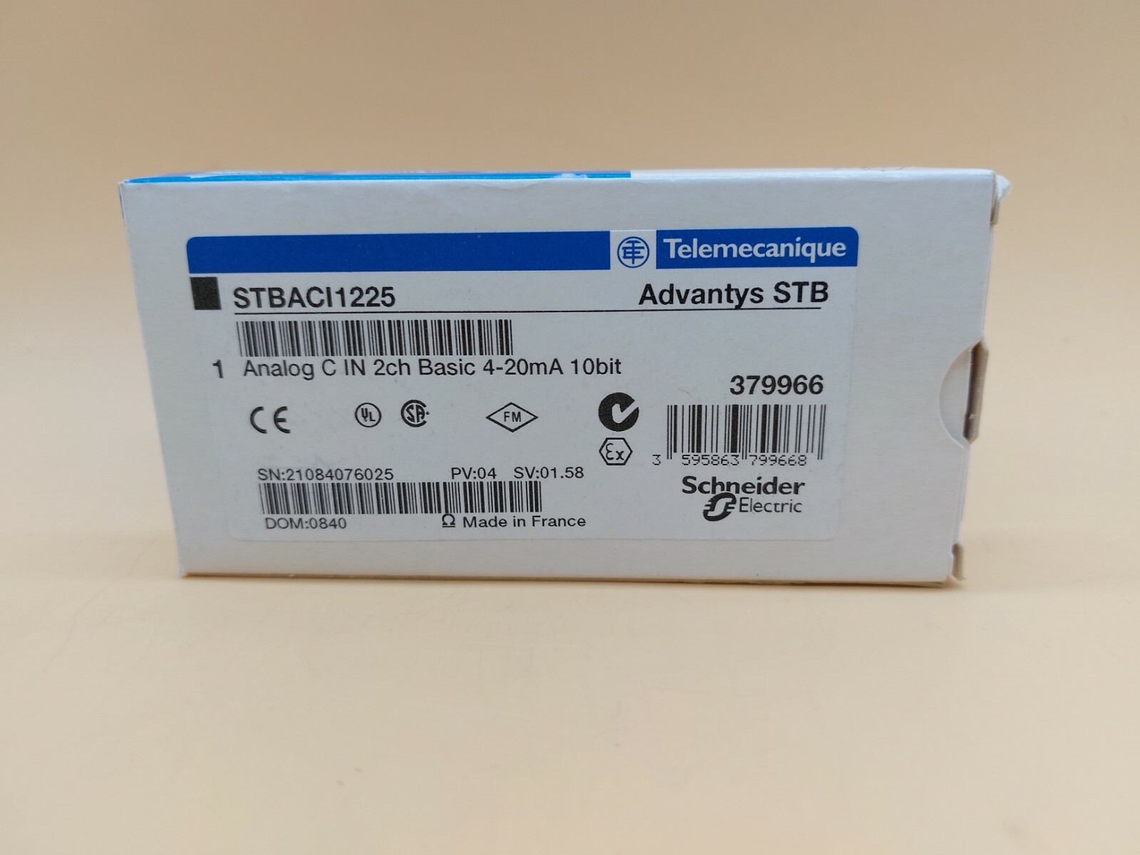 STBACI1225 Schneider Electric module analogique d'entrée 2 canaux isolés
