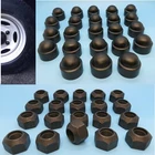 Land Rover Defender Steel Wheel Nut & Black Plastic Cap Kit RRD500010