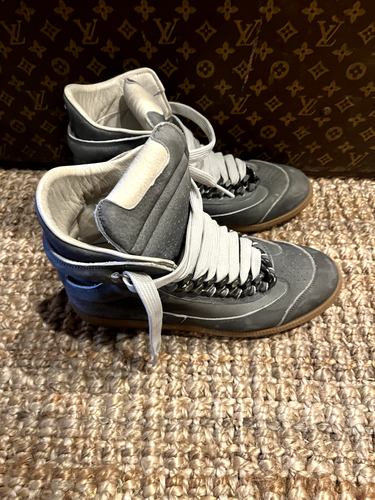 Maison Martin Margiela Chain Suede High Top Sneakers jay-z size 43 - Picture 4 of 5
