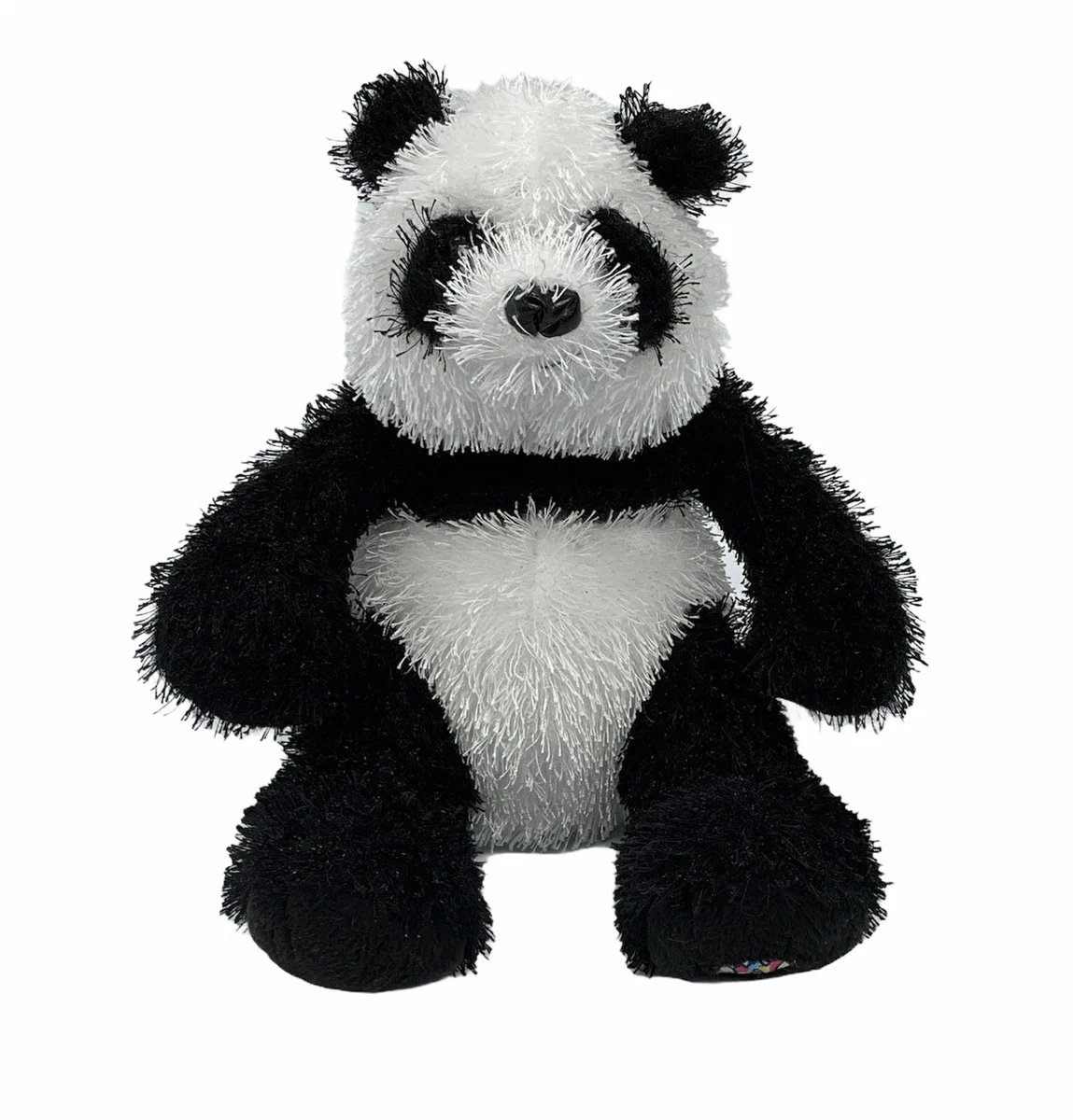Ganz Webkinz Panda Bear Plush Black White Sitting Stuffed Animal No Code