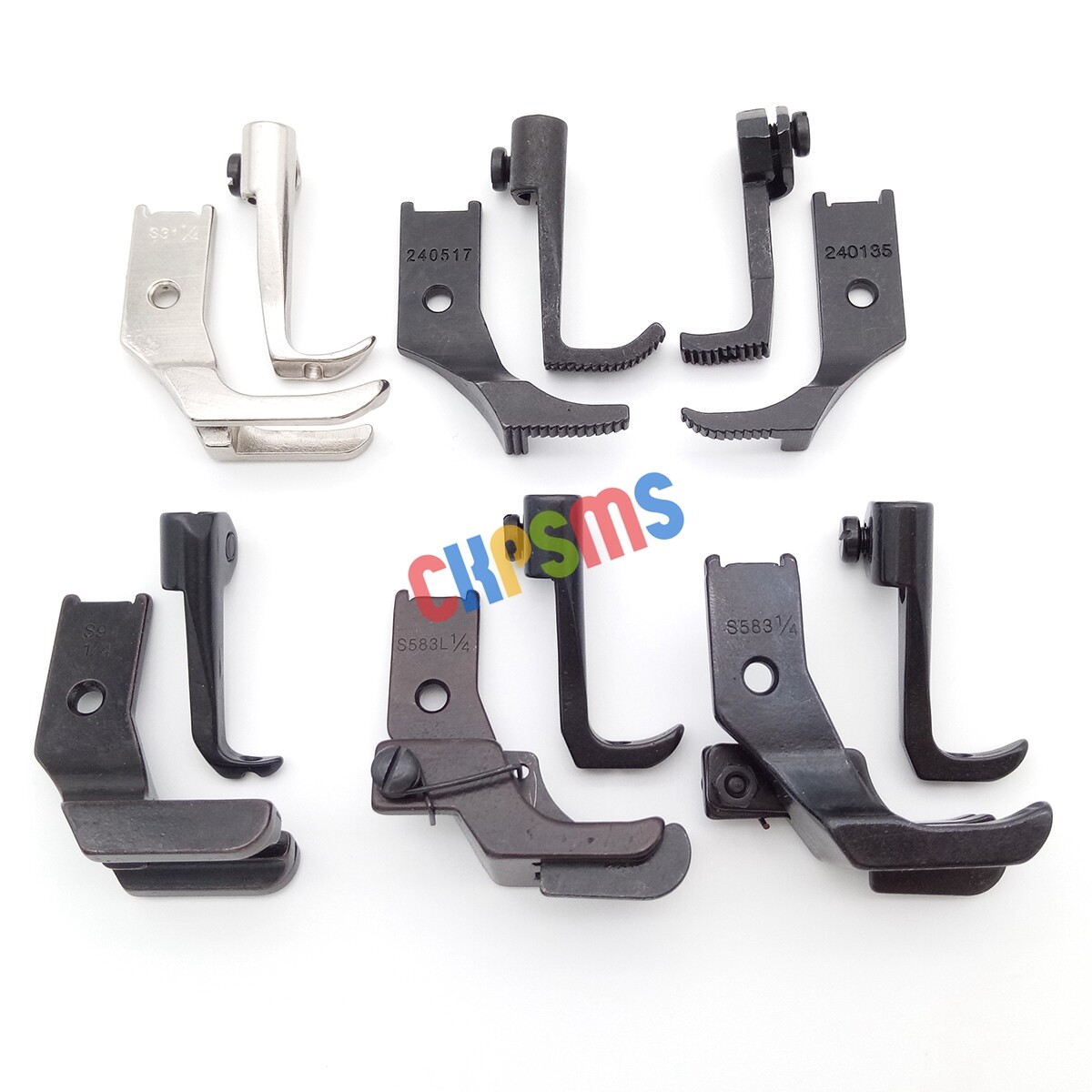 6SET Walking Presser Feet fit for JUKI LU562 563 1114 1508 1510 1560
