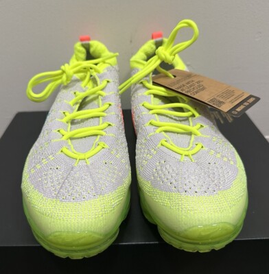 Nike Air Vapormax 2023 Flyknit Vast Grey Volt Yellow Men Sz  display picture 2