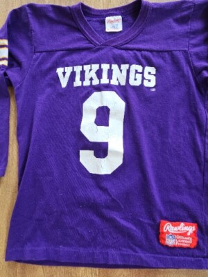 Vintage Rawlings MINNESOTA VIKINGS #9 Tommy Kramer NFL Football