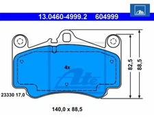 Brake pad set, disc brake ATE 13.0460-4999.2