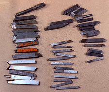Large Lot Vintage ~ 45+ COBALT LATHE BITS ~ MO-MAX REX MOLITE RED CUT ++