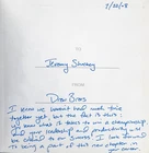 Drew Brees Signed Book 202° Inscribed Book To Jeremy Shockey Beckett COA