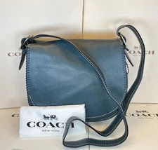 Coach 1941 Saddle Bag 23 38219 20115 Whiplash & Mineral Teal Glovetanned Leather