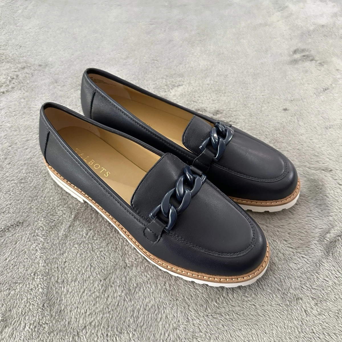 Talbot leather Navy Loafers 8.5 Laura Tassel Loafers - Leather | Talbots main image 2