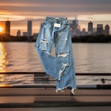 Flying Monkey Women s Size 26 Ripped Denim Fl...