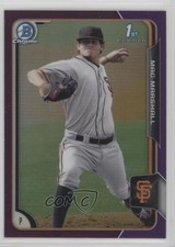 2015 Bowman Draft Chrome Purple Refractor 138/250 Mac Marshall #113 e0v