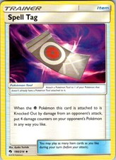 Pokemon SM - Lost Thunder Spell Tag 190/214 NM