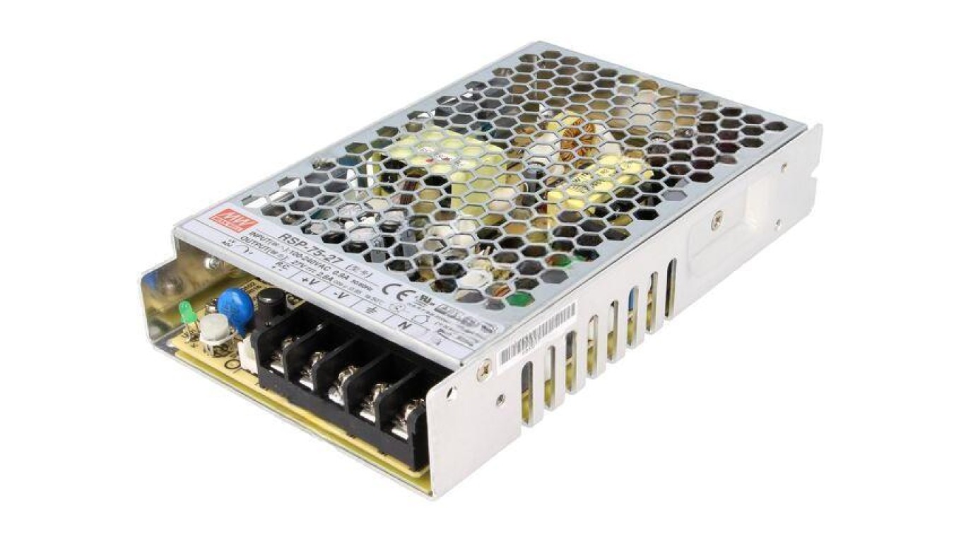 5904006724012 RSP-75-27 Zasilacz impulsowy do wbudowania moduowy 756W 27VDC 2 14390₽