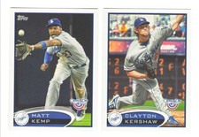 2012 Topps Opening Day - LOS ANGELES DODGERS Team Set