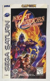 Sega Saturn Night Warriors Dalkstalkers Revenge - Disk + Manual - Tested