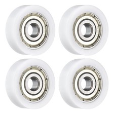 4Pcs 626ZZ Ball Bearing 6x24x8mm Double Metal Shielded Chrome Steel, White