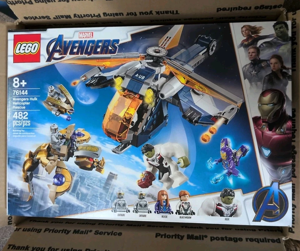 LEGO MARVEL Super Heroes: Avengers Hulk Helicopter Rescue (76144) NEW Sealed - Image 2 of 3