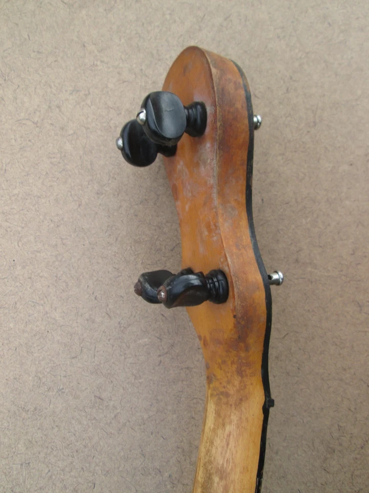 Vintage '30s SUPERTONE STELLA  23" Scale TENOR BANJO NECK - PADDLE HEADSTOCK! - Image 2 of 4