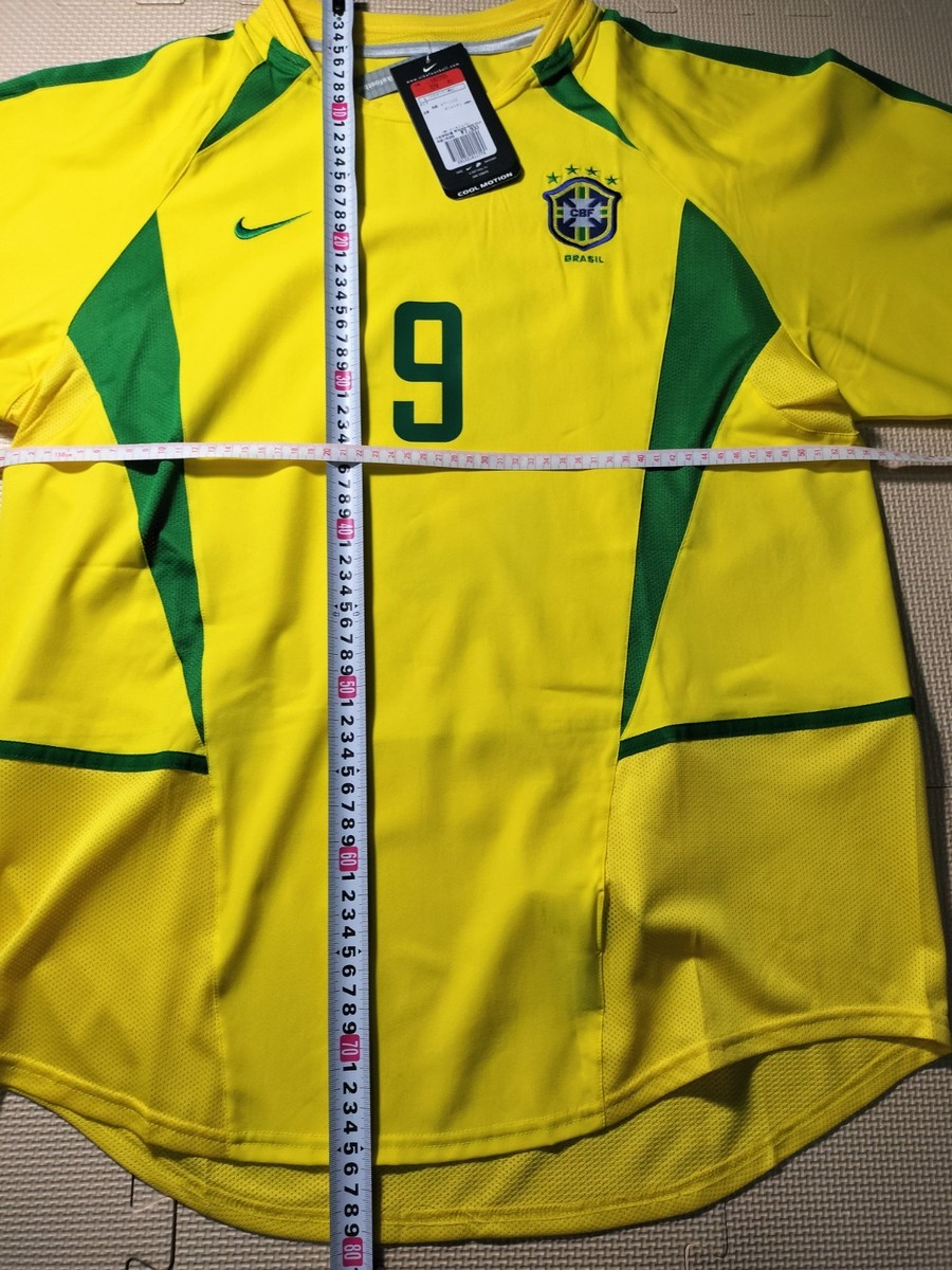 MINT Ronaldo 9 L BRAZIL national team 2002 FOOTBALL JERSEY CAMISA