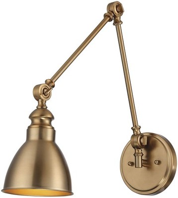 Savoy House 9-960-1-322 Dakota - 17'' One Light Wall Sconce, Warm Brass Finish