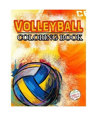 Volleyball Coloring Book: Awesome Coloring Pages, Activities, & Creative Space f