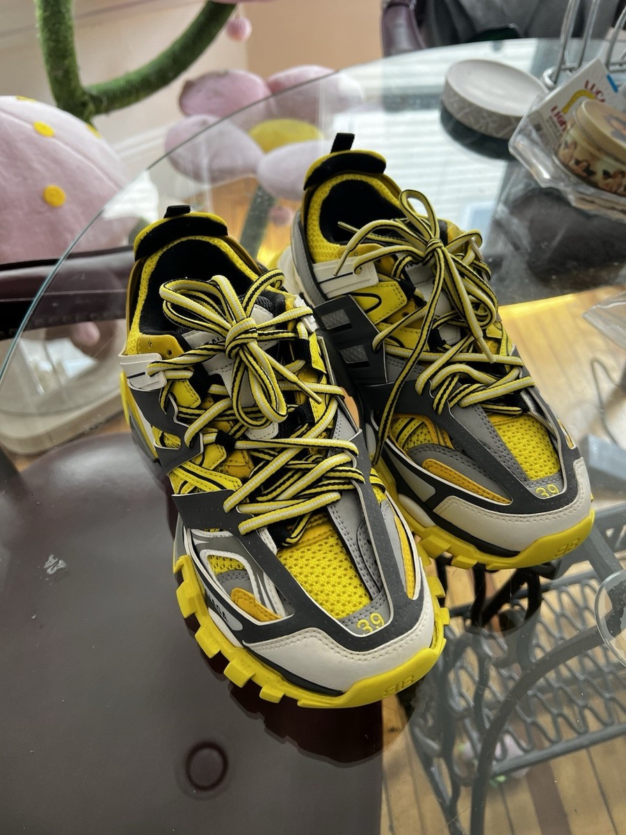 Women's Yellow Balenciaga Track Sneakers Sz 8 US/ 39 EU / 6