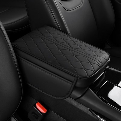 Car Armrest Pad Center Console Box Cover Protector Cushion Accessories Leather &