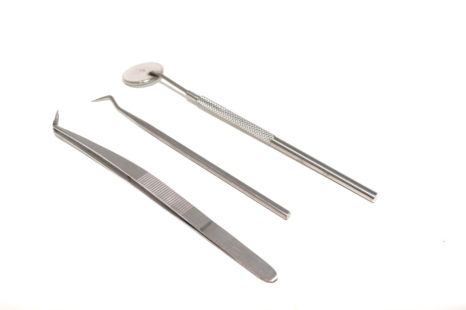 Silverline 3pc Stainless Steel Pick Probe & Mirror Set Crafting Detail work New