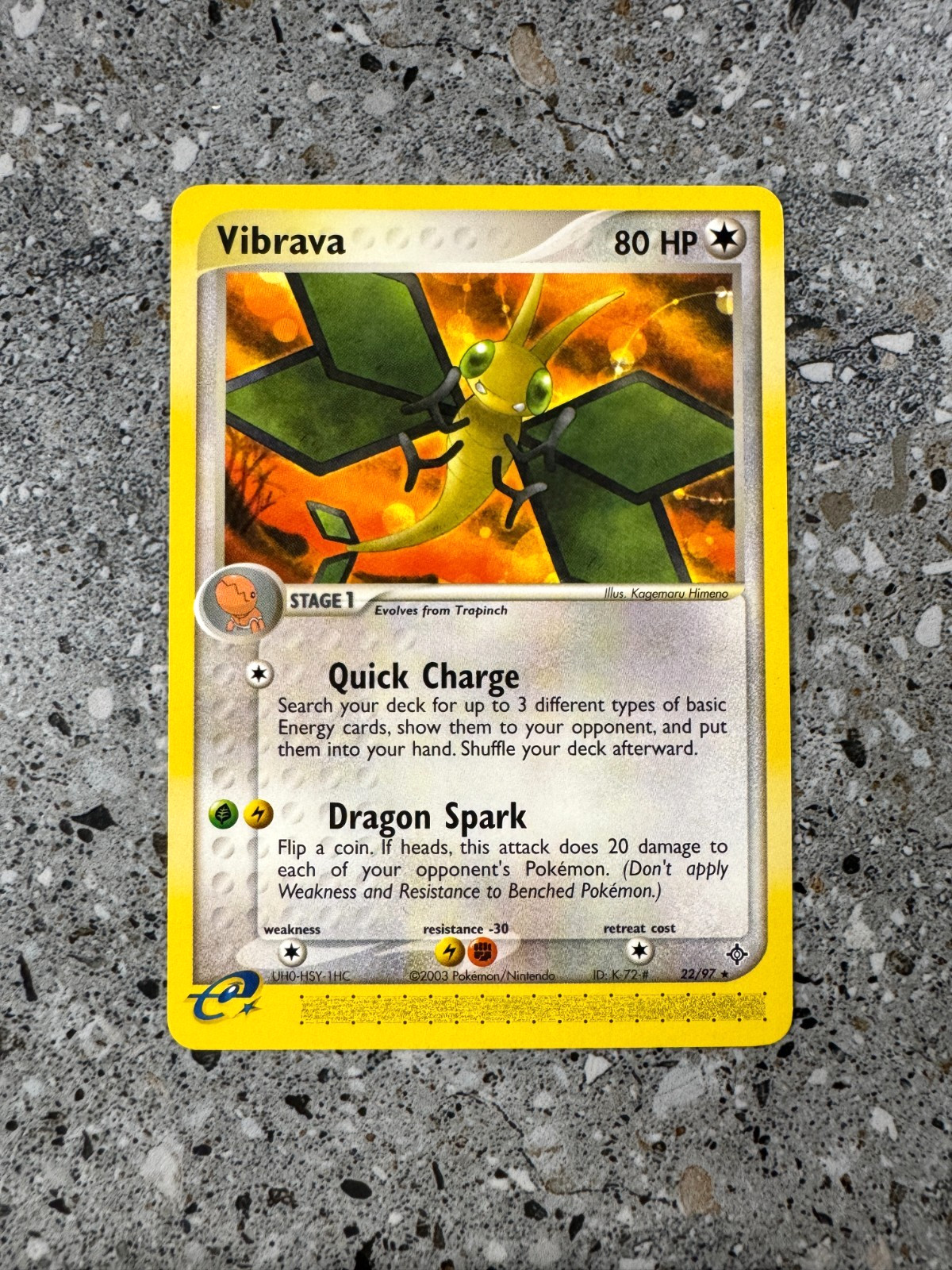 Pokemon TCG Cards Vibrava 22/97 Dragon Rare NM