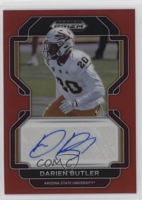 2023 Panini Prizm Draft Picks 2022 Update Red 39/199 Darien Butler Auto 0q0m