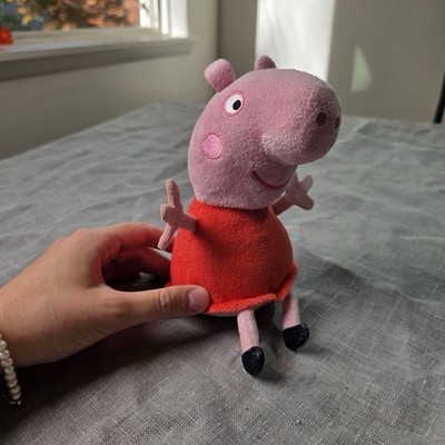 Peppa Pig Plush Toy 6'' Red Dress Stuffed Animal Hasbro Just Play 2023