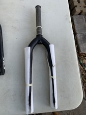 Forcella BMX nuova marca rubata piatta nera 1 1/8 senza supporti freno