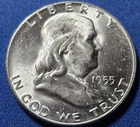 A 1955 Franklin Half Dollar BU Nice Blazer!!!