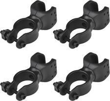 4 Pcs Black Walking Stick Holder, Crutches Stick Bracket, Durable 360° Rotatable