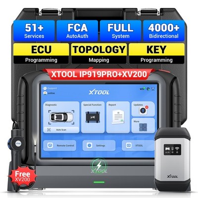 XTOOL IP919PRO Full System Diagnostic Scanner Key Programming Bidirectional Tool