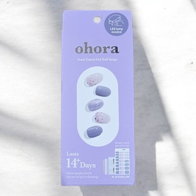 Ohora Semi Cured Gel Nail Strips 30 Nail Strips - Cream Cloud. Purple New in Box