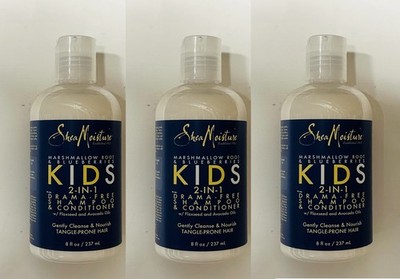 3 x Shea Moisture Kids 2-IN-1 Drama-Free Shampoo und Conditioner 8oz/237ml.