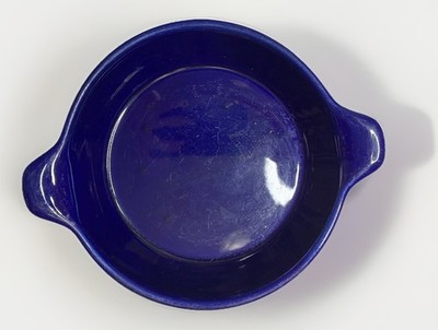 Chantal Blue Ceramic Pie Dish DC 616 Round 8 in Diameter One-Piece 10x8 in