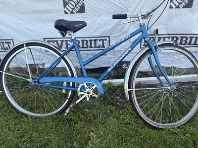 Bicicleta Schwinn Suburban azul vintage años 70 para mujer