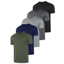 5 Pack Workout Shirts for Men T Shirts Quick Dry UPF 50 Sun Protection Athle...