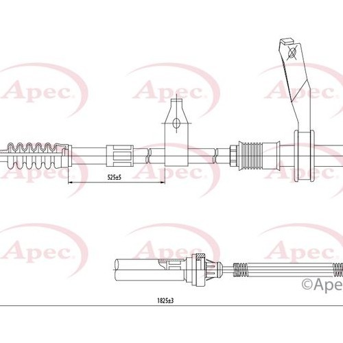 APEC Cable Pull, parking brake CAB1420