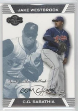 2007 Topps Co-Signers Blue /250 CC Sabathia Jake Westbrook #38 HOF