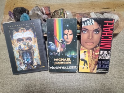 Michael Jackson VHS DVD Lot: Moonwalker (1988) + The Legend Continues (1988)DANG
