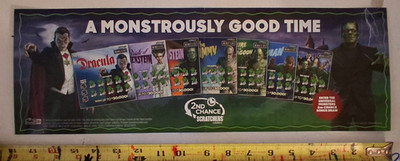 UNIVERSAL MONSTERS DS STORE DISPLAY LOTTO 2023 WOLFMAN FRANKENSTEIN DRACULA