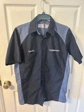 GULFSTREAM AEROSPACE MECHANICS SHIRT EMPLOYEE BUTTON DOWN Medium RED KAP