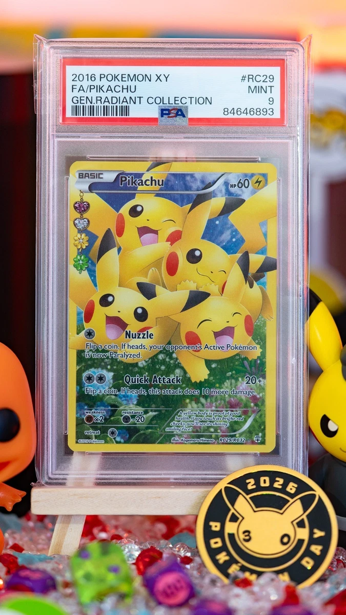 Pikachu Pokémon TCG Grade 9 Individual Collectable Card Game Cards
